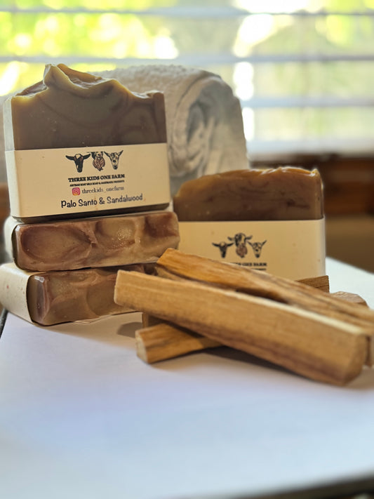 Palo Santo & Sandalwood Artisan Goat Milk Soap